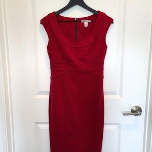 White House Black Market Sheath Dress Red